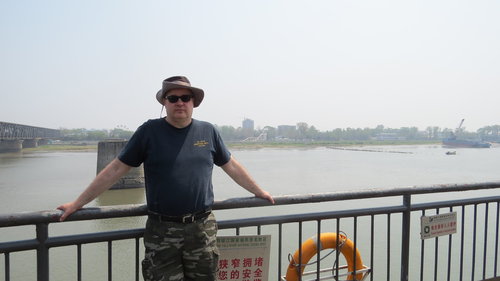  Doc Sewell in Dandong, China, across the Yalu River from Shinuiju, North Korea 